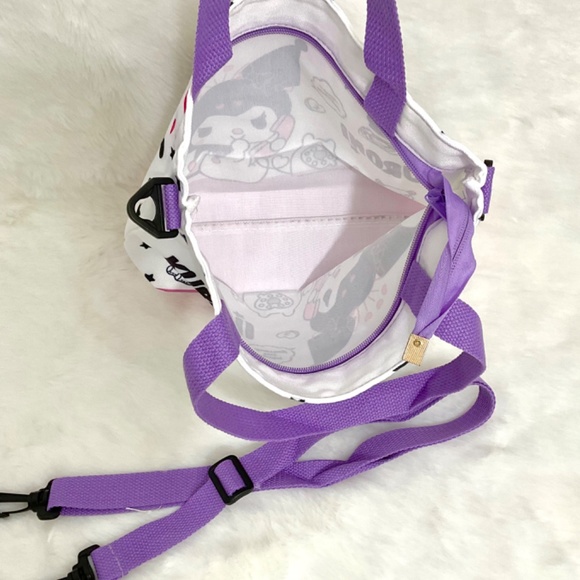 $15 Super Cute Kuromi on Call Hand/Shoulder/Body Bag with Zipper - Picture 2 of 2